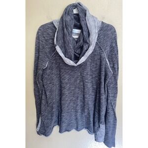 FP Beach Free People Cocoon Cowl Neck Pullover Top One Size Gray Lounge